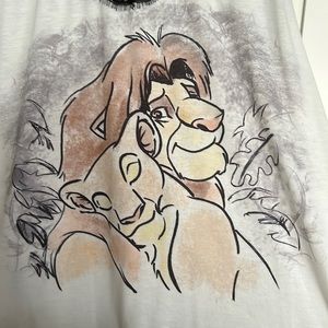 Disney Parks Boutique Lion King Simba & Nala Tank w/Lace Yoke & Keyhole Back